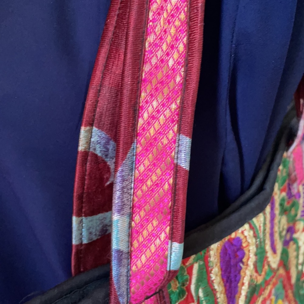 Multi Colored, Hand Embroidered Boho Shoulder Bag - image 5